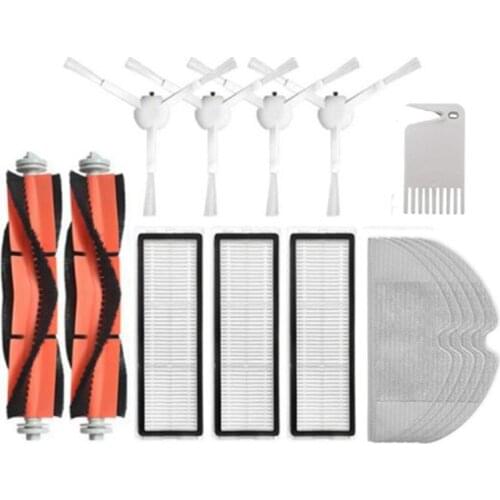 SANQ Side Brush + Hepa Filter + Mopping Cloth for Xiaomi 1C 1 C Sweeper Robot Vacuum Mop Mijia C1 Accessories(15 PCS)
