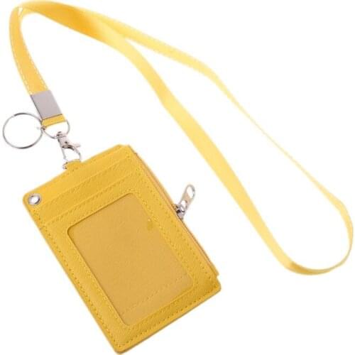 Business Credit Card ID Badge Coin Purse Holder Neck Strap Lanyard Keychain
