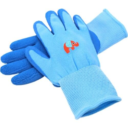 Children Gardening Gloves Multipurpose Reusable Waterproof Protective Gloves for Outdoor Courtyard DIY Project TN88