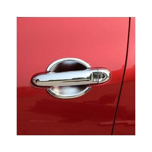 For Nissan Versa Almera Latio chrome Door Handle Cover+door blow rims car styling auto body parts accessories