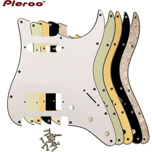 Custom Pleroo Guitar Pickguard-For US 11 Screw Holes Stratocaster With Floyd Rose Tremolo Bridge PAF Humbucker HS Scratch Plate