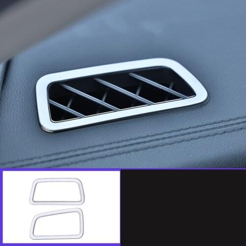 Lsrtw2017 Stainless Steel Car Dashboard Front Air Vent Frame Outlet Trims for Kia K5 Optima 2020 2021 Accessories Auto Styling