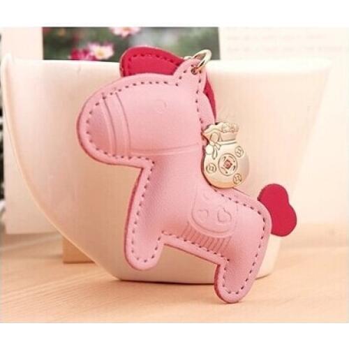 Milesi - 2017 Brand New Fashion Horse Key chain Keychain Rings for Women Novelty Gift innovative Bag Pendant Lover Trinket