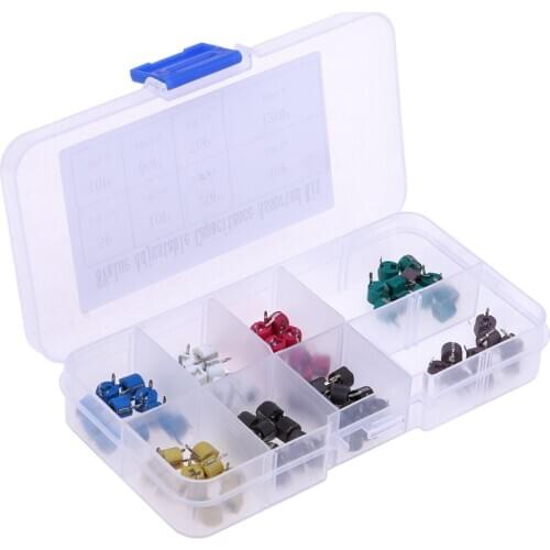 Miniature Plastic Variable Capacitor Tuning Trimmer 8Values(5P-120P Various)