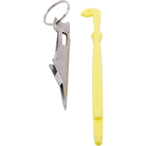 Fishing Tackle Knot Tying Tool Kit Loop Tyer & Fish Hook Remover Disgorger Hooking Extractor Knot Picker Needle Hook Tier