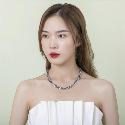 Ladies Rhinestone Jewelry Set, Necklace+Earrings+Bracelet+Ring Fashion Simple Crystal Accessories CORUIXI N3287