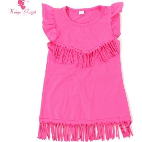 Posh 2017 New Tassel Dress Baby Girl Clothes Princess Dress Summer Tassel Children Clothing Kids Dresses For Girls 1-8T
