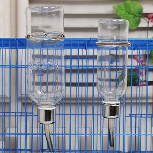 Plastic Hamster Drinker Water Bottle Dispenser Feeder Hanging Pet Dog Guinea Pig Squirrel Rabbit Cage Hanging Bottle Feeder