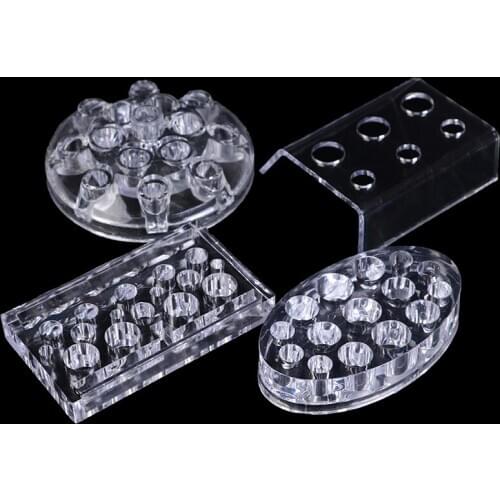 4 Types Acrylic Tattoo Ink Cup Holder Makeup Microblading Pigment Stand Storage Cap Tattoo Gun Rack Container Tattoo Accessories