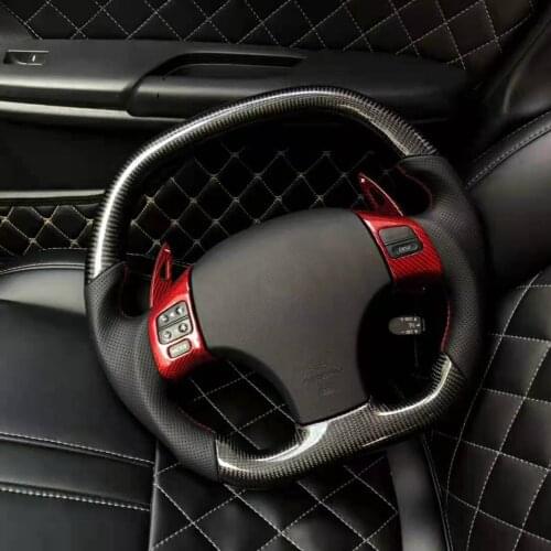 Customized Carbon Fiber Sports Steering Wheel Alcantara Leather compatible for LEXUS IS250 2014-2021