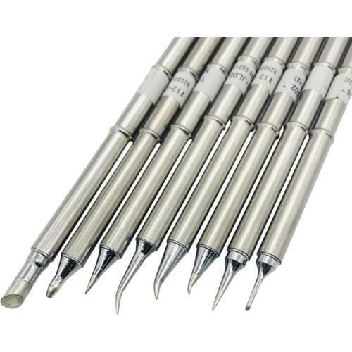 T12 Soldering Solder Iron Tips T12 Series Iron Tip For Hakko FX951 STC AND STM32 OLED Soldering Station Electric Soldering Iron