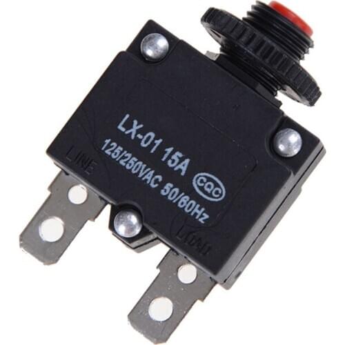 1PCS thermal switch circuit breaker overload protector 15A overload switch 125/250V AC