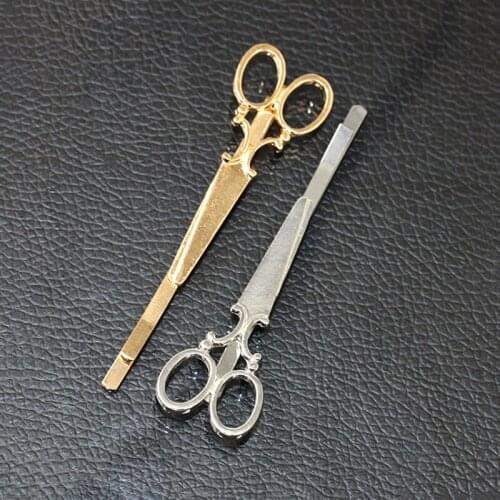 1pcs Creative Scissors Shape Women Lady Girls Hair Clip Delicate Pin Hair Barrette Hair Accessories Decorations