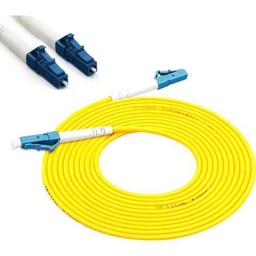 10pcs High Quality 3M LC-LC LC Simplex 9/125 SingleMode SM Fiber Optic Cable Patch Cord Jumper,Telecom level, Wholesale