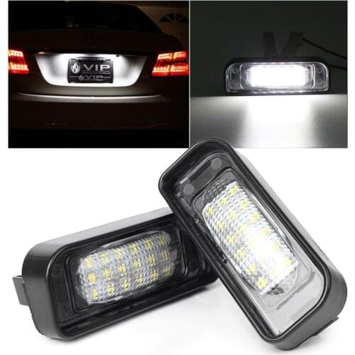 2Pcs Car LED license Number Plate Light Lamp For Mercedes Benz W220 S-Class S320 S420 S430 1999 2000 2001 2002 2003 2004 2005