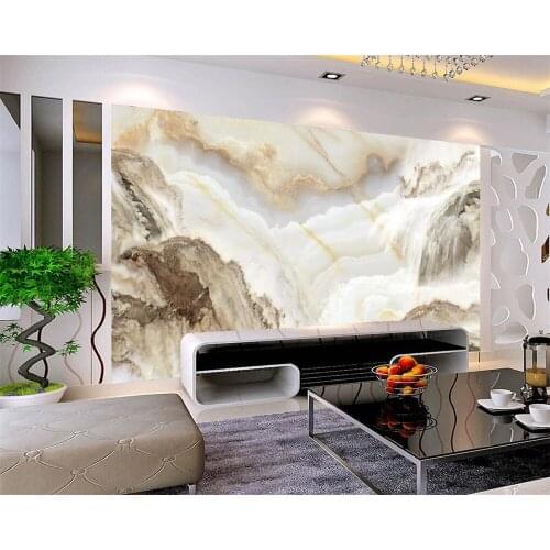 Beibehang 3d wallpaper Custom bedroom living room decoration painting modern high-end ink landscape marble background wallpaper