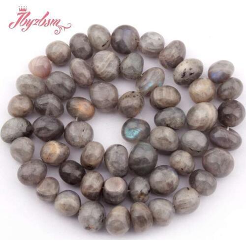 8-12mm Irregular Shape Gray Labradorite Bead Natural Stone Beads For DIY Necklace Bracelats Jewelry Making 15" Free Shipping