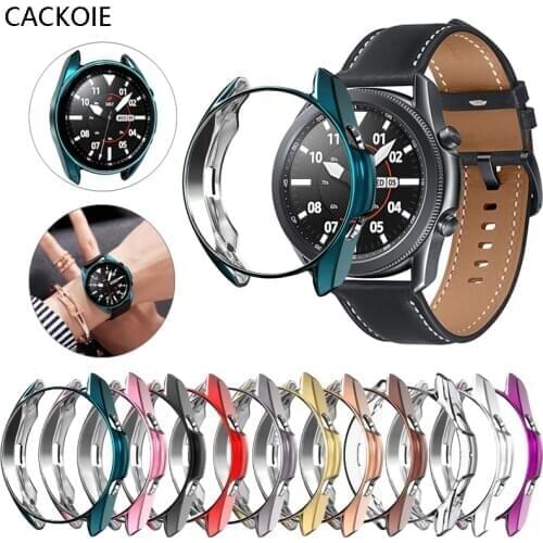 Watch Cover For Samsung Galaxy Watch 3 45mm/41mm Protector Bumper Case For Galaxy Watch3 Soft Hollow out smart watch Accessories