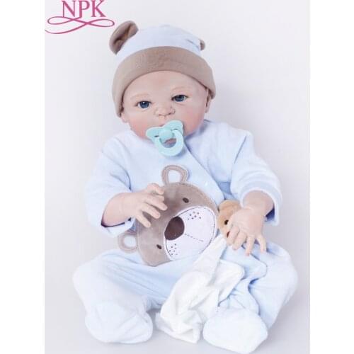 NPK Reborn Baby Dolls Realistic 23 inch Baby Dolls Alive Reborns Toddler bebe Washable Toy For kids Gifts