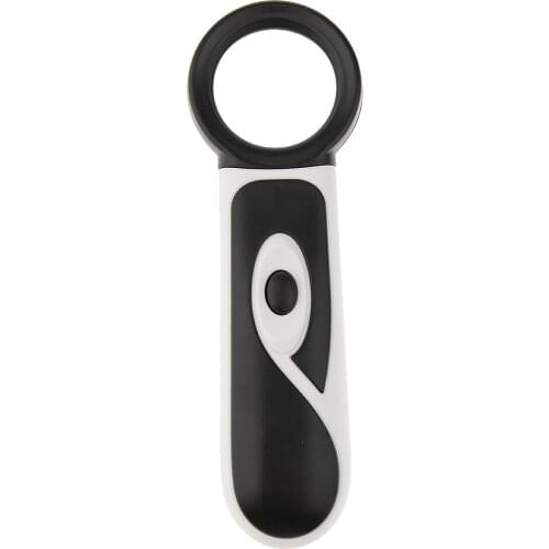 Illuminated LED Handheld Magnifying Glass Reading Jewelry Magnifier Slid Style Rubber Handheld Anti-slip