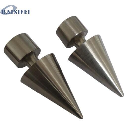 2 Pcs D16mm Stainless Steel Curtain Rod Decorative Head Cone, Curtain Accessories Finials for Window Decoration