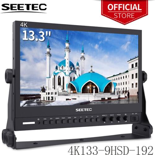 Seetec 13.3 Inch Aluminum Design IPS 1920x1080 3G-SDI HDMI Broadcast Monitor with AV YPbPr 4K133-9HSD-192 Desktop LCD Monitor