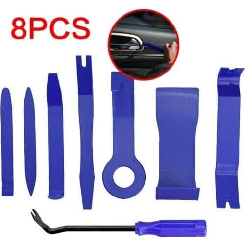 Door Plastic Panel Molding Kit Set Pliers Tools Pry Car Disassembly Tool Special Disassembly Tool 8Pcs Car Trim Removal Tool