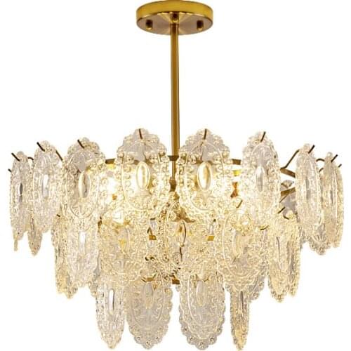 New Classic Chandeliers For Living Room Vintage Luxury Dining Room Bedroom Glass Light Fixture Home Lighting Decoration Hanglamp