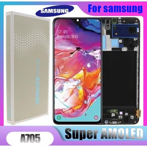 6.7" Original AMOLED A70 lcd For Samsung galaxy A70 2019 A705 A705F SM-A705F Display Touch Screen Digitizer Assembly Replacement