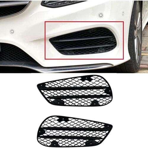 Front Bumper Fog Light Grills Car Styling For Mercedes Benz E Class W212 Facelift AMG Line 2013-2015
