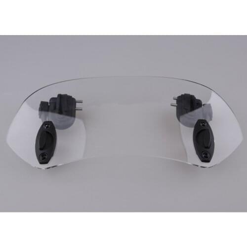 Motorcycle Adjustable ClipOn Windshield Extension Spoiler Wind Deflector28CM