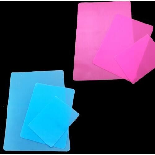 Bule/pink color Crystal Epoxy Silicone Mould Jewelry making Hand Tool Board Pad Resin Silicone Board DIY Anti-dirty Desktop mat