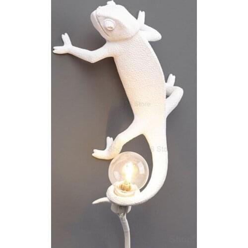 Seletti Lizard Table Lamps for Living Room Animal Resin Chameleon Wall Sconce Bedroom Modern Led Night Light Fixtures Home Decor