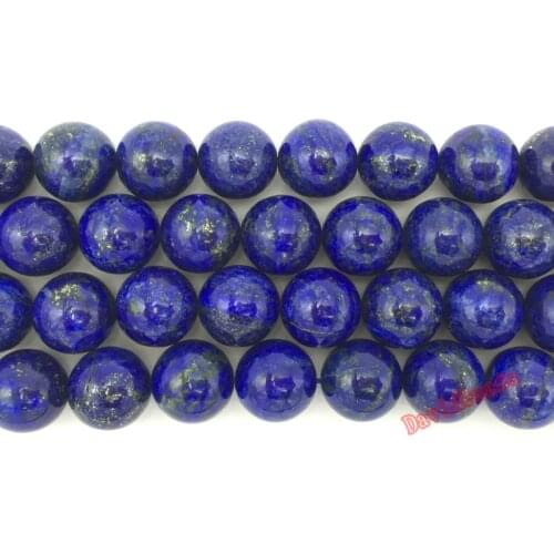 Fctory Price Natural Stone Lapis Lazuli Round Loose Beads 15" Strand 4 6 8 10 12 14MM Pick Size Necklace Bracelet DIY