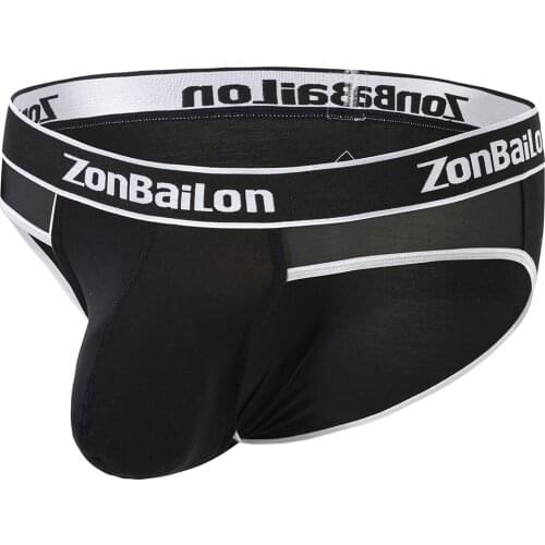 2021 New Mens Underwear Sexy Bikini Briefs Black Short Underpants U-cover Design Men Briefs