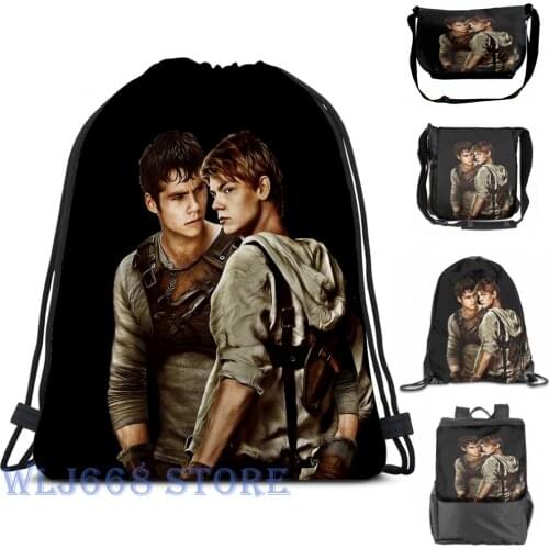 Funny graphic print shoulder Bags women Newt X Thomas - Maze Runner Aquarell Design Single shoulder backpack travel men