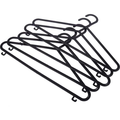 1/10pcs Black Adult Clothing Hanger Plastic Hangers Household Clothes Dress Organizer Dry Clothes Hanging Rack