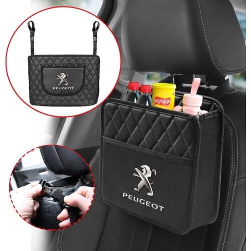 1Pcs Car Seat Back Organizer Storage Bag Accessories For Peugeot 307 308 207 208 206 3008 508 2008 107 407 408 301 406 3008 4008