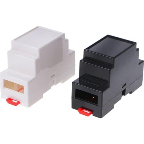 2 Pcs 88x37x59mm Plastic Electronics Box Project Case DIN Rail PLC Junction Box Dls HOmeful