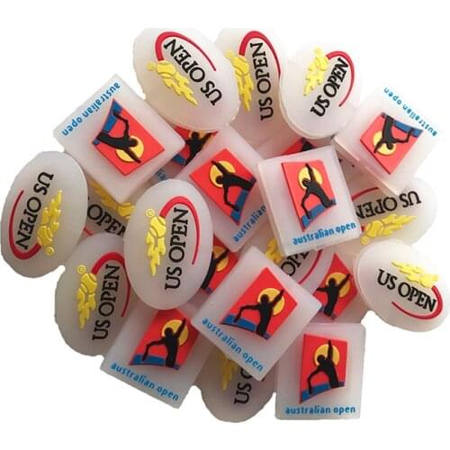 2Pcs Retail US/AUS Open Silicone Tennis Damper Shock Absorber to Reduce Tenis Racquet Vibration Dampeners