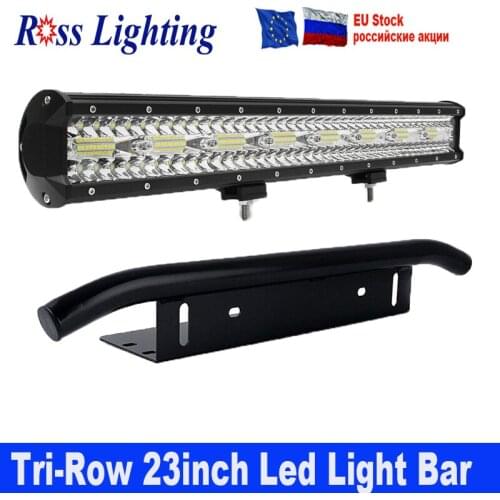 3 Rows LED Bar 22" 23inch Tri-ROW LED Light Bar 480W Work Lights for Car Boat OffRoad 4x4 Truck SUV ATV Driving 12V 24V