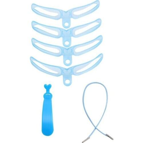 4 In 1 Eyebrow Stencils Kit Eyebrow Shaping Template Helper Grooming Card Eyebrow Makeup Tools