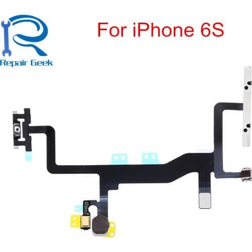 5pcs/Lot New Top Quality Power On / Off Flex & Volume Button Switch Flex Cable For iPhone 6S 4.7" Replacement Repair Parts