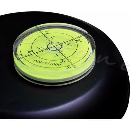 60mm*12mm PMMA Spirit Bubble Degree Mark Surface Level Round For Measuring Tool