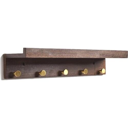 Wooden Wall Mounted Organizer Display Jewelry Hook Holder For Necklace Earrings Ring Scarf Hangers Jewellery Rack