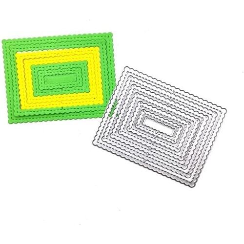 Julyarts Long Strip of Corrugated Border Craft Dies Molds Scrapbook Paper Mould Blade Punch Stencils Dies