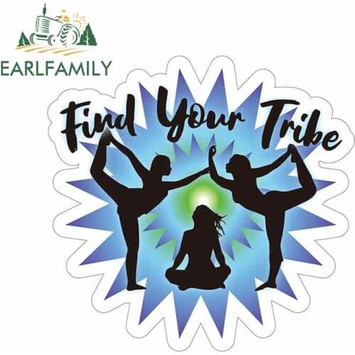 EARLFAMILY 13cm x 12.6cm For Find Your Tribe Funny Car Stickers Waterproof Decal Occlusion Scratch Car Bumper Window Decor