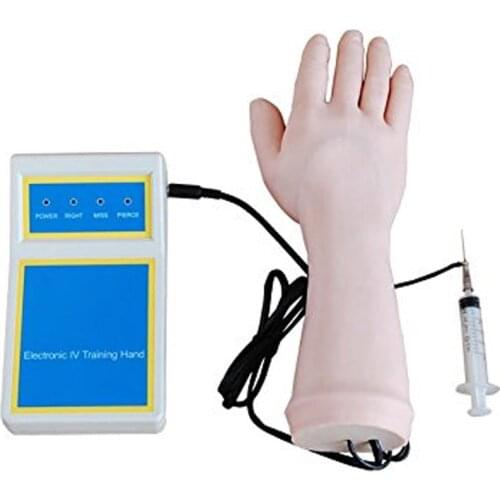 Electronic IV Training Hand Model Injection Teaching Model Electrical Venipuncture Training Arm with Alarm System