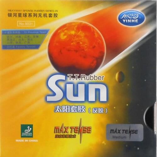 Galaxy Milky Way Yinhe Sun Factory Tuned Pips-In Table Tennis PingPong Rubber With Sponge
