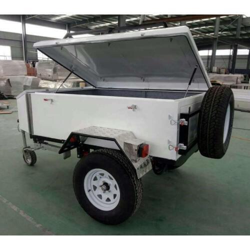 7FT*6FT Customized designlTruck Box aluminum TRAILER with Bed Camper Storage Tool Box Trailer Tote Storage,Mobile Trailer